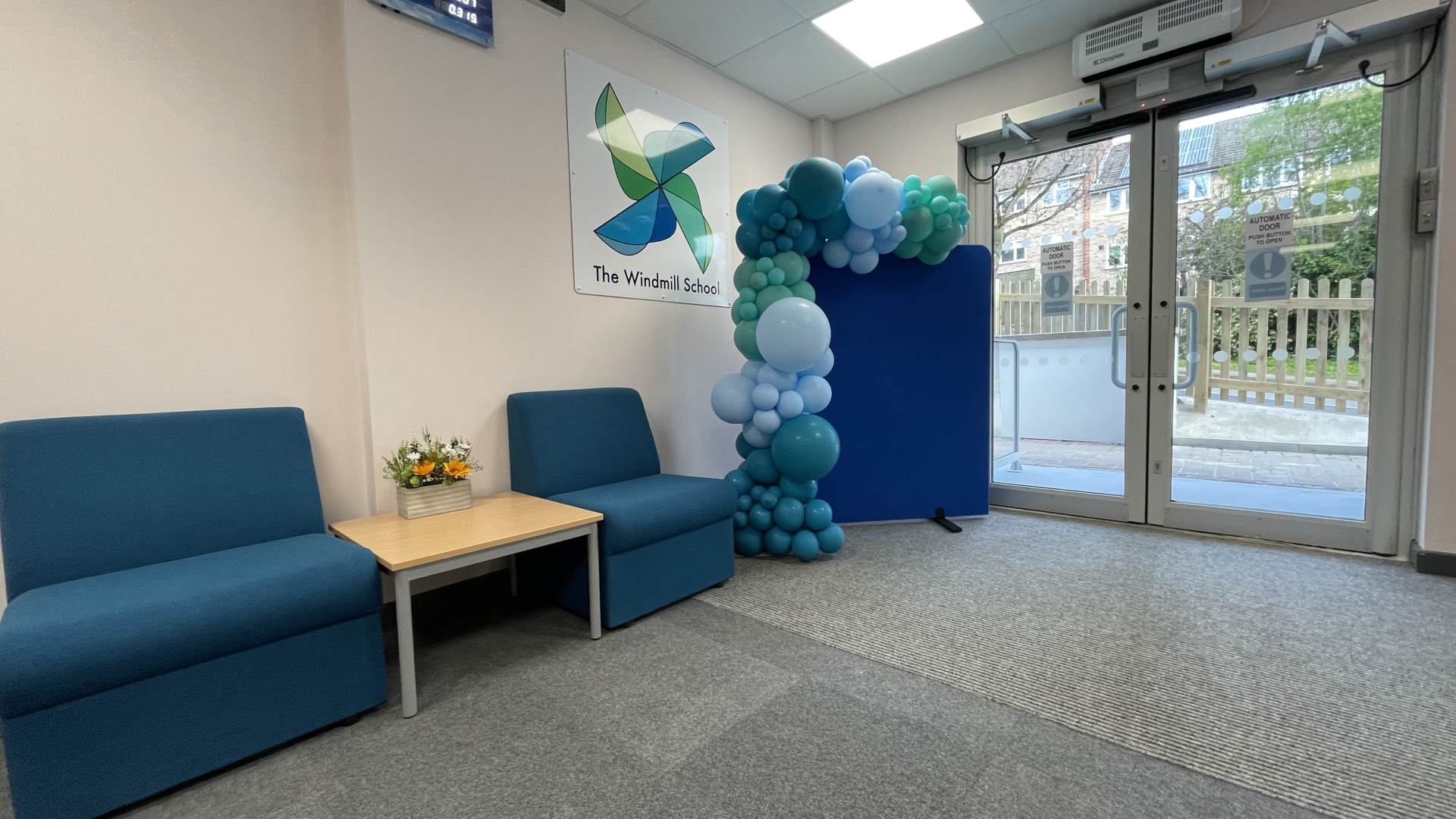 Balloons in Reception entrance